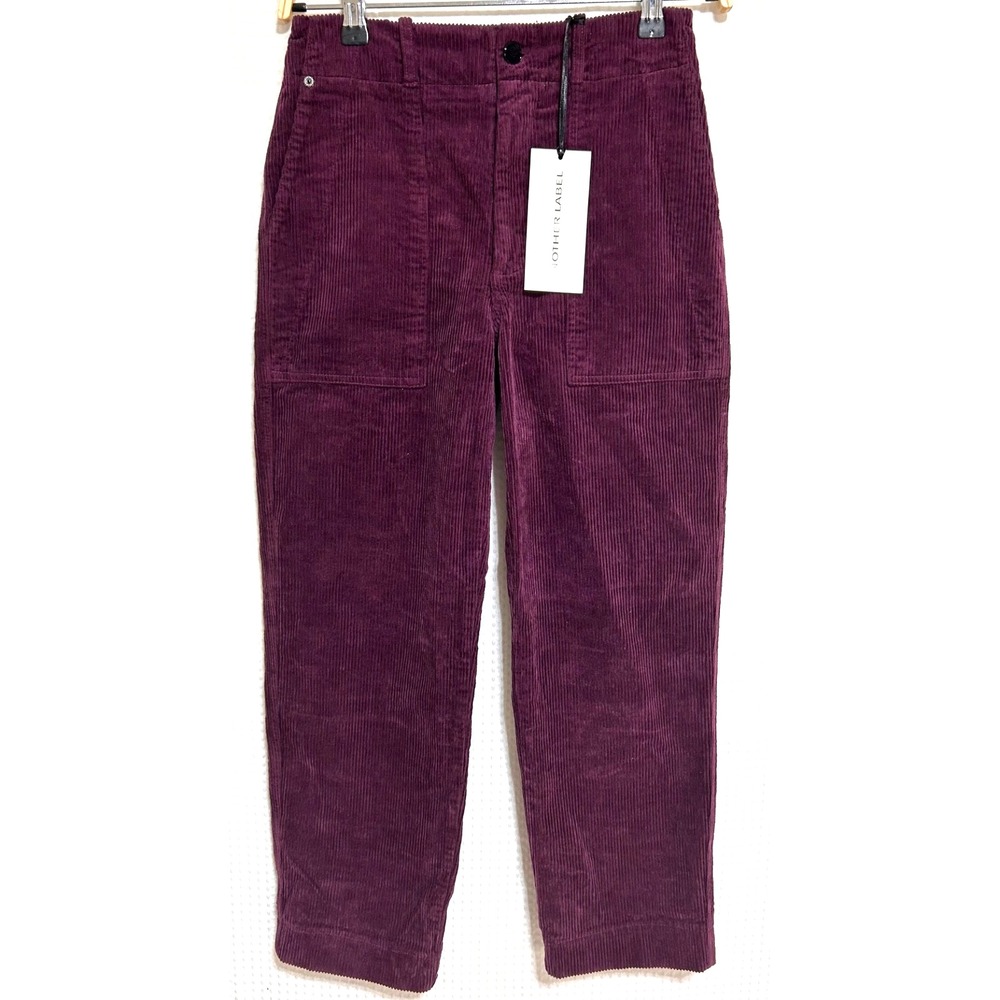 NWT Another Label Pants Women's size XS 26 Italy Corduroy Pants High Waist j